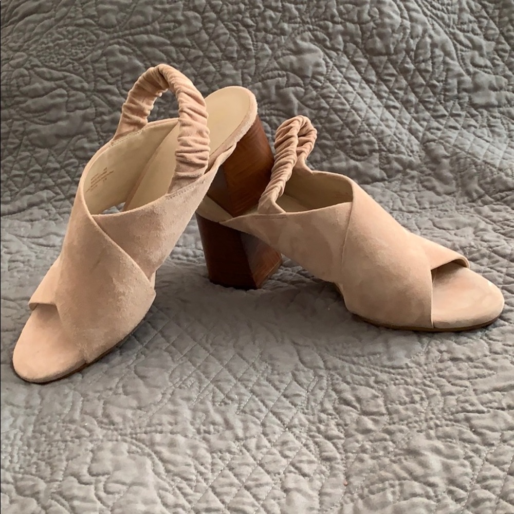 Cole Haan Anastasia Slingback Sandal- Rose Suede